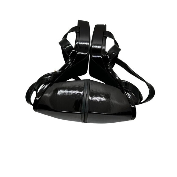 Jeffrey Campbell Matriarch Sandal in Black  Crinkle Pattern Size 7 - Picture 4 of 9